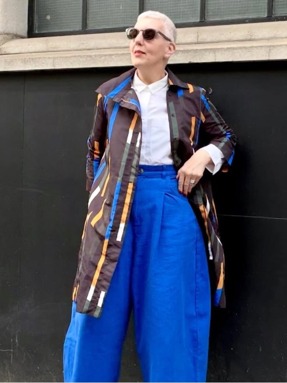 COS Jacket Womens Abstract Geometric Vertical Stripe Size 10